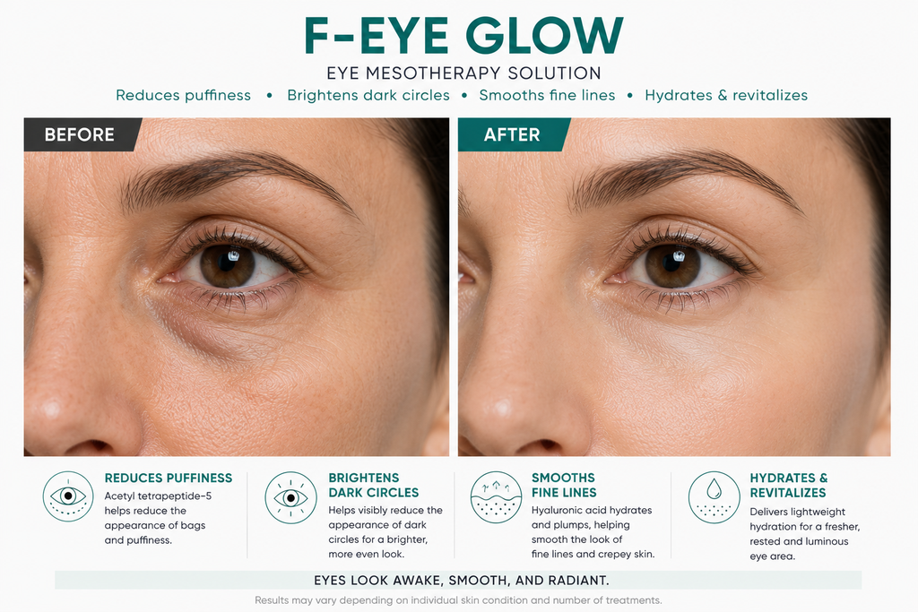F-EYE GLOW Eye Contour Brightening Solution 5 vials x 3 ml (0.5 fl. oz.)