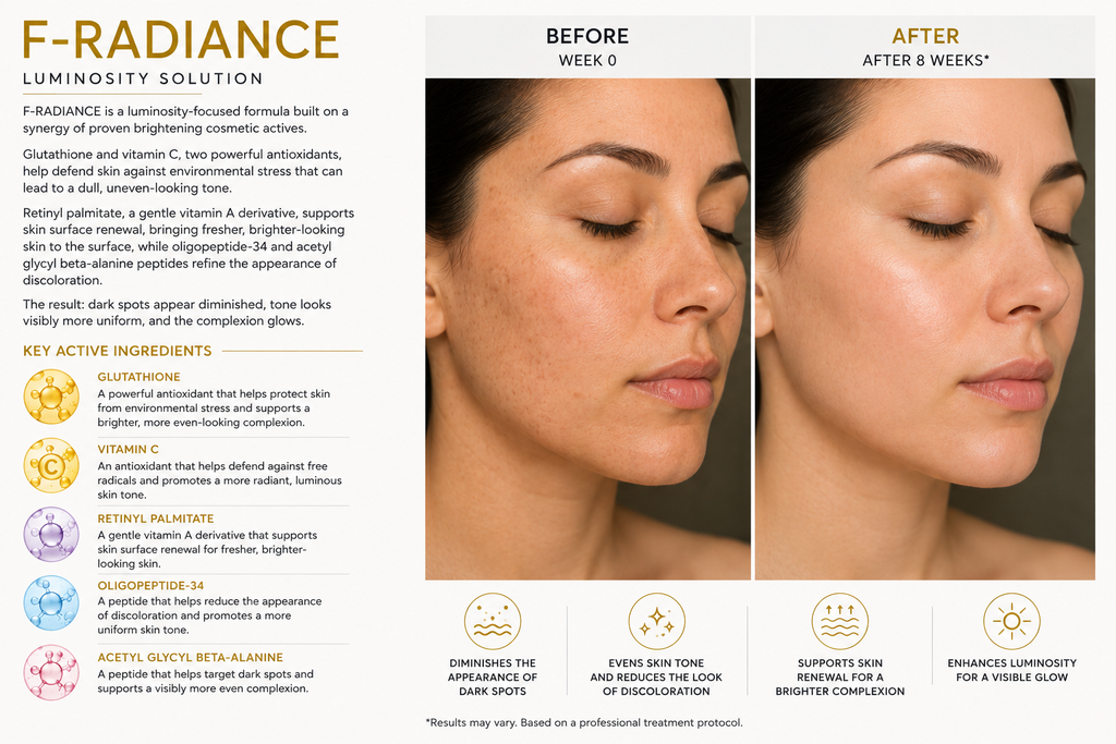 F-RADIANCE Brightening & Even-Tone Solution 5 vials x 10 ml (1.69 fl. oz.)