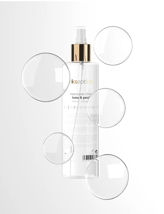 Monsoon mist tone & peel |  400 ml / 13.5 fl.oz   |  Lotions