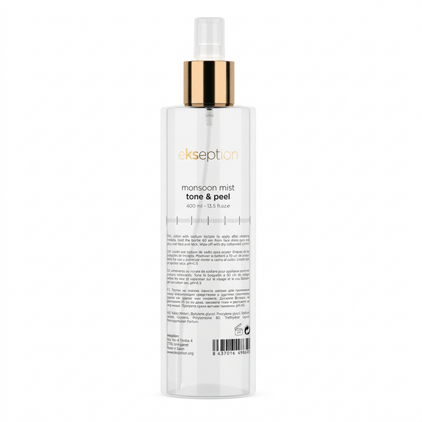 Monsoon mist tone & peel |  400 ml / 13.5 fl.oz   |  Lotions