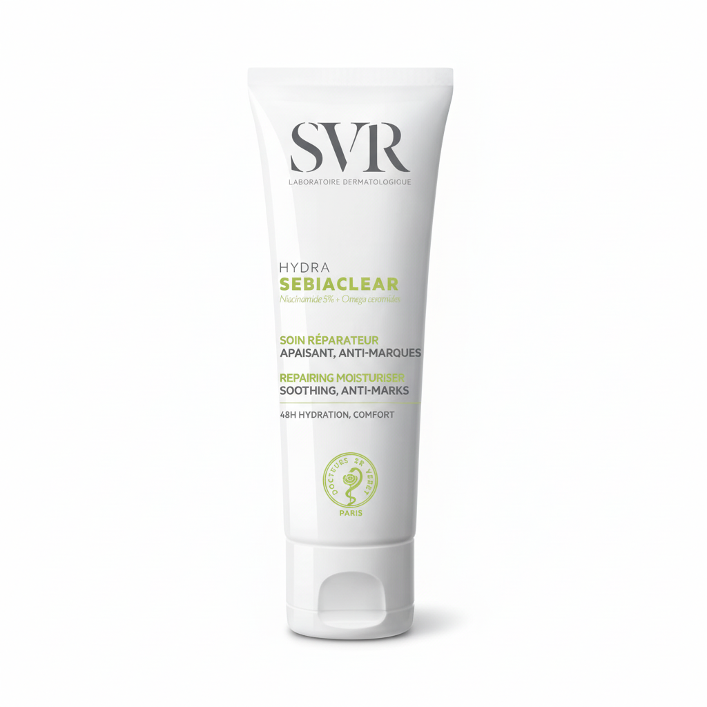 SEBIACLEAR Hydra Cream — Soothing Moisturizer for Acne-Prone +Dehydrated Skin 40 ml / 1.35 fl oz