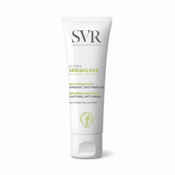 SEBIACLEAR Hydra Cream — Soothing Moisturizer for Acne-Prone +Dehydrated Skin 40 ml / 1.35 fl oz